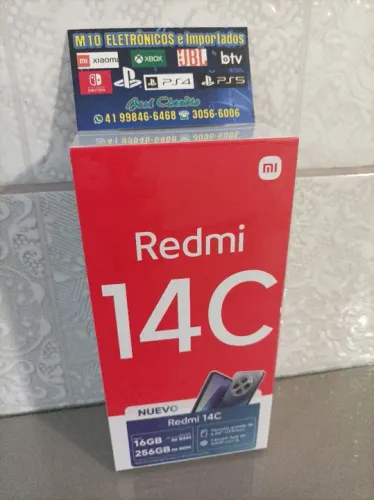 Xiaomi redmi 14C 256gb 8gb ram novo lacrado