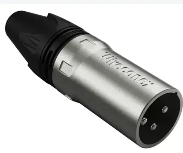 Plug Xlr 3p Macho Wireconex Wc 1013 Ml Bk