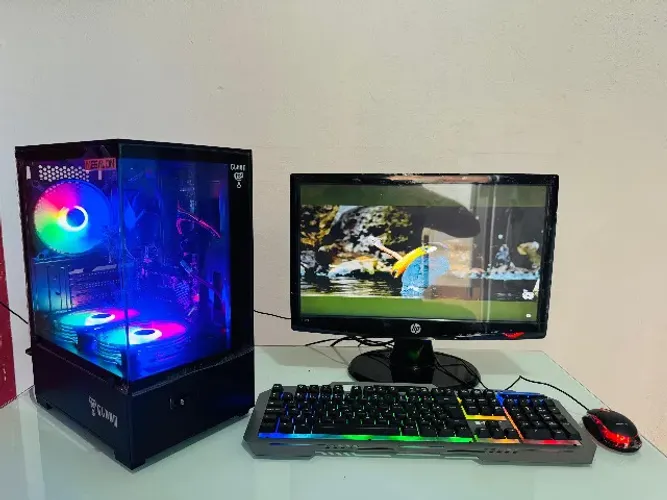 Computador Completo i3 barato, 16gb, ssd 120gb, monitor 19, wifi, som, teclado e mouse