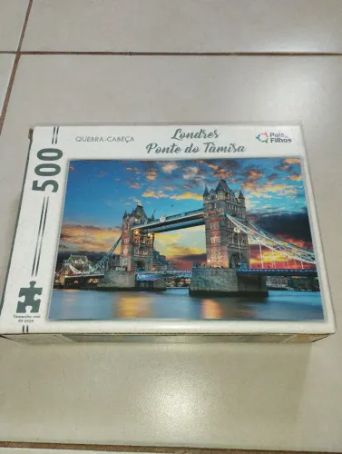 Quebra-cabeça Londres Ponte do Tâmisa 500 peças