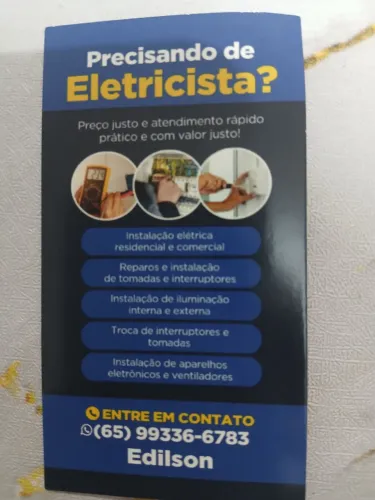  ELETRECISTA de PLANTAO