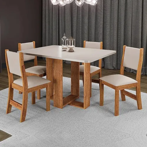 Mesa de jantar com 4 cadeiras Lidi /FRETE GRATIS - ENTREGA HOJEEE !! 