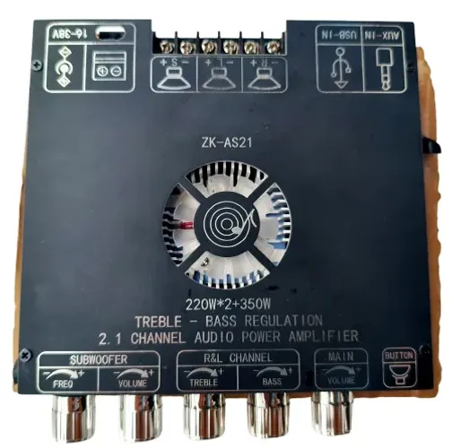 Mini amplificador de potência Klausby ZY-BA357 790 wats RMS REAIS USB bluetoth e entrada