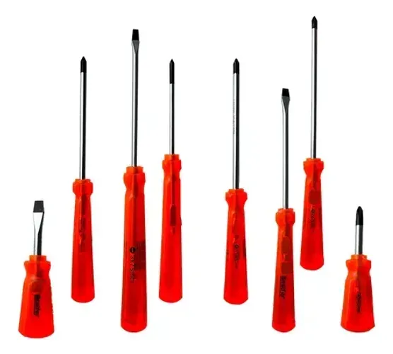 JOGO DE CHAVE FENDA E PHILLIPS C/8PCS BESTFER