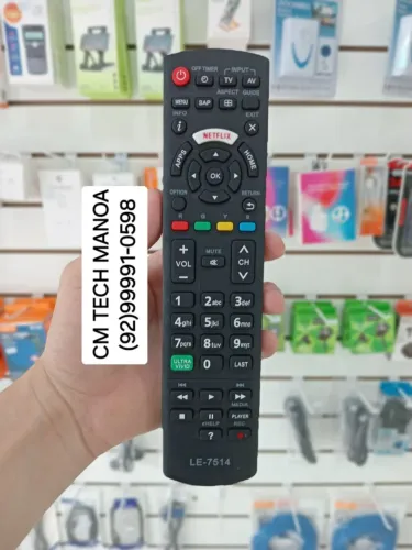 Controle Panasonic smart TV - com atalho Netflix