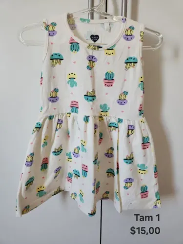 Vestido Infantil Cacto - Tam 1