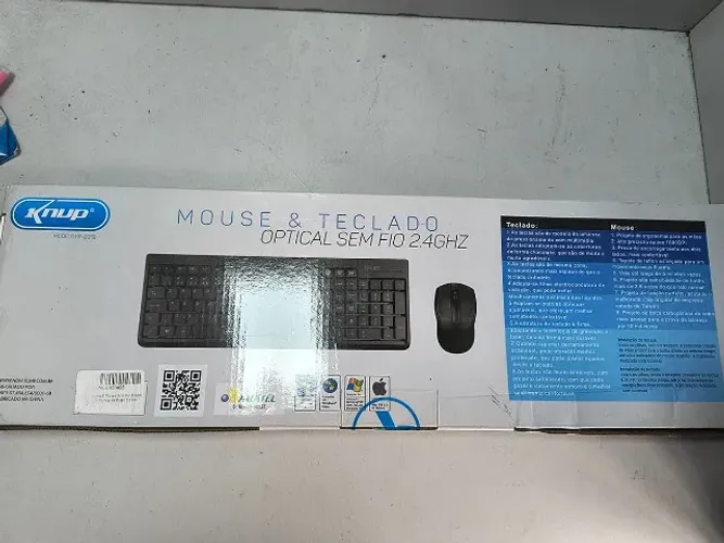 Teclado & Mouse Optical Sem Fio 2.4 GHZ Kmup