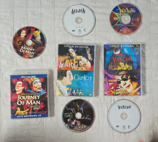 Blu-ray 3D e DVDs Cirque Du Soleil