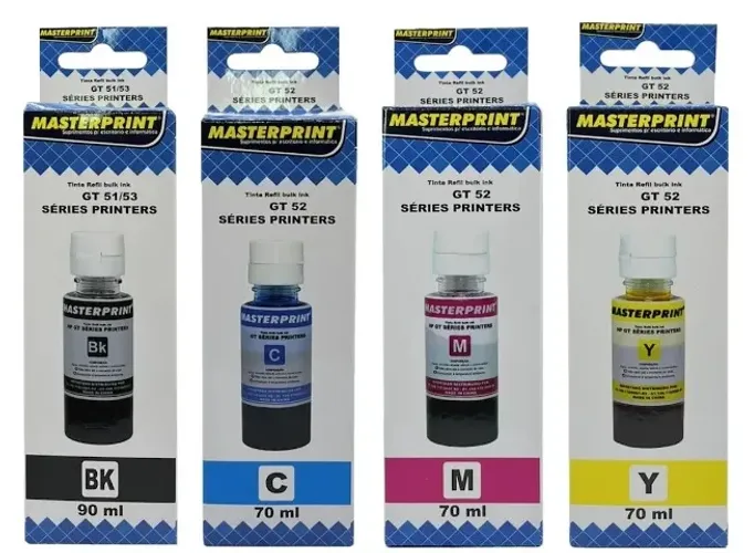 Kit 4x Tintas P/ Uso Em Hp Ink Tank 410 416 Smarttank 515
