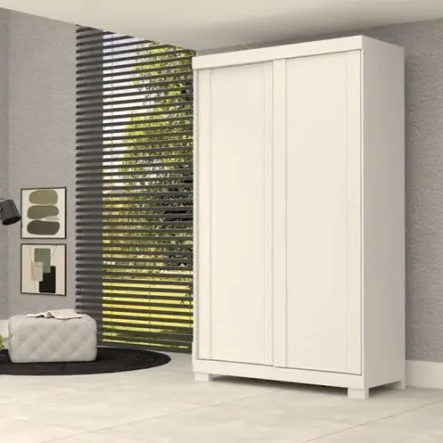 Guarda-roupa 2 portas de correr Samira 109 CM - FRETE GRÁTIS