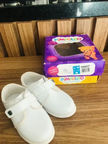 Sapato Bebê Branco N°18