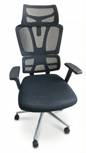Cadeira Ergonômica Tok&stok Physical Mesh Cromada Seminova Preto Algodão