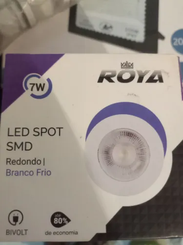 Lâmpada LED Spot SMD 7W Redondo Branco Frio Bivolt