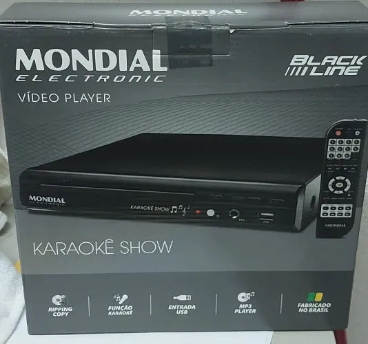 Aparelho de Karaokê DVD Player Mondial D-20