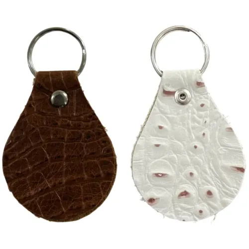 Chaveiro Masculino Feminino Couro Legítimo Artesanal Jacaré Premium