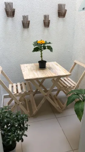 Mesa é cadeira dobrável Apartir de 179.00