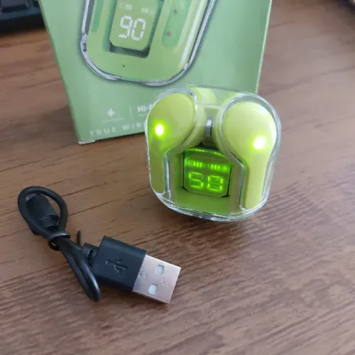NOVO COM DEFEITO | Fone de ouvido Bluetooth Sem Fio Verde - Funciona Só 1 Lado