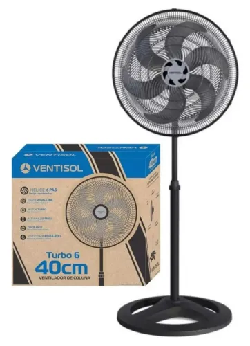 Ventilador Coluna 40cm Turbo - Novo