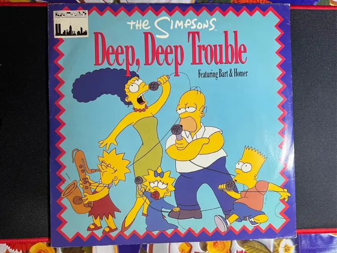 Raríssimo LP Disco The Simpsons Deep, Deep Trouble