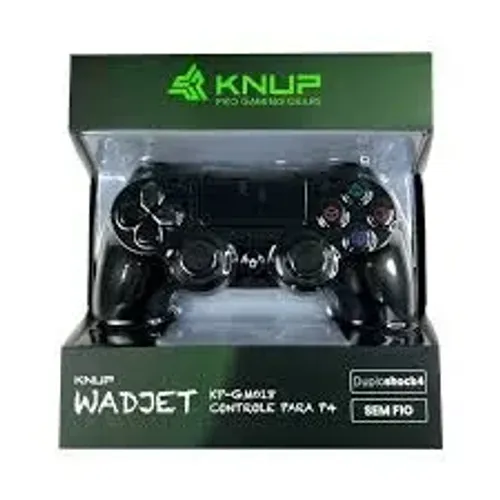 Compartilhe: Adicionar aos desejos Controle Sem Fio Compatível PS4 KP-GM018 Knup Preto