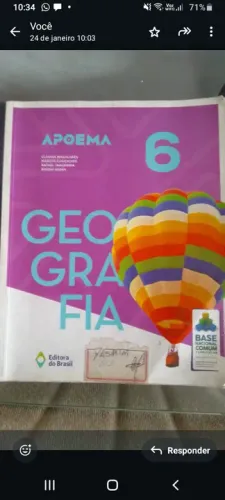 Livro Apoema geografia 80 reais watsap *23