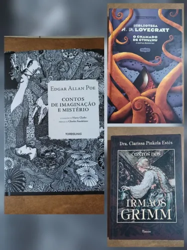 Contos de Edgar Allan Poe, Lovecraft e Irmãos Grimm