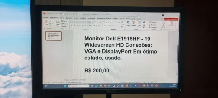 Monitor Dell 19 Polegadas Modelo E1916HF