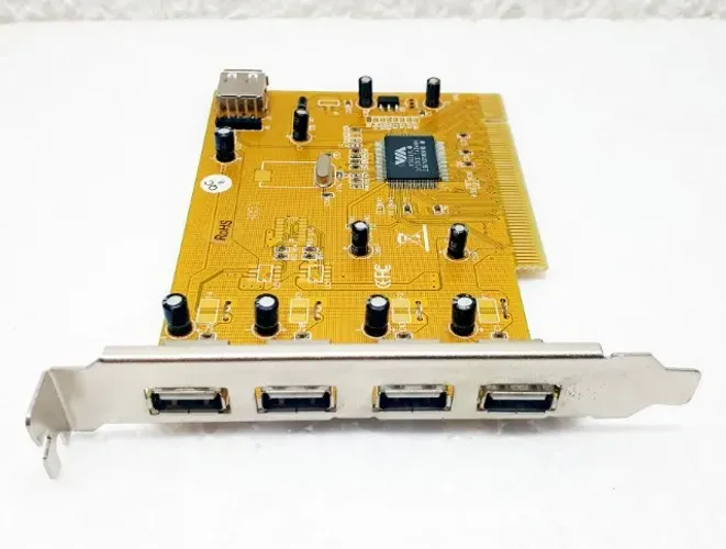 Placa PCI com 5 Portas USB 2.0 - VIA VT6212L