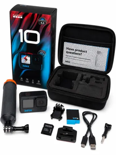 Gopro Hero 10 Black Com Kit Acessorios E Maleta
