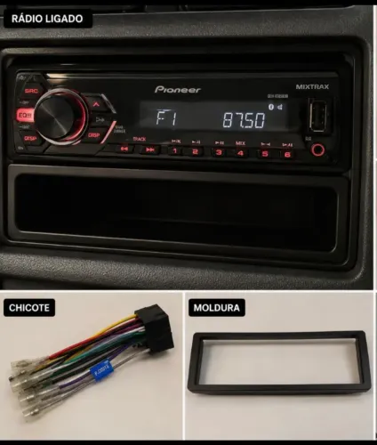 Rádio Automotivo Pioneer DEH-X1850UB - Excelente Estado, praticamente sem uso