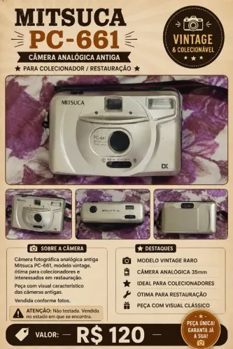 Máquina fotográfica. Mitsuca.
