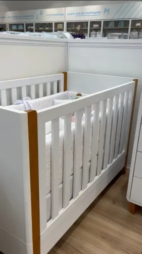 Berço Americano Capri Puppi Móbile - Branco