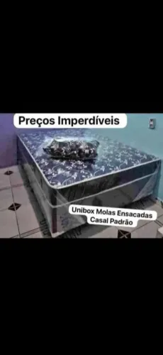 Promoção cama casal padrão unibox molas ensacadas 800,00