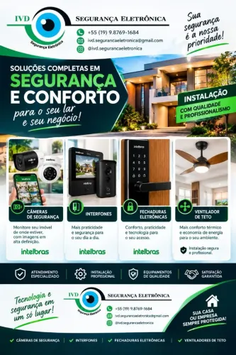 Alarme, Câmeras,cerca elétrica etc
