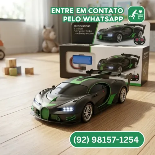 Carrinho Controle Remoto Bateria Recarregavel Esportivo
