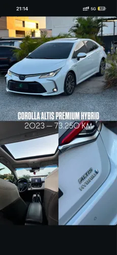 Toyota Corolla Altis Prem. Hybrid 1.8 Flex AUT 2023