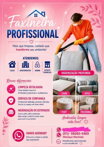 Faxineira profissional 