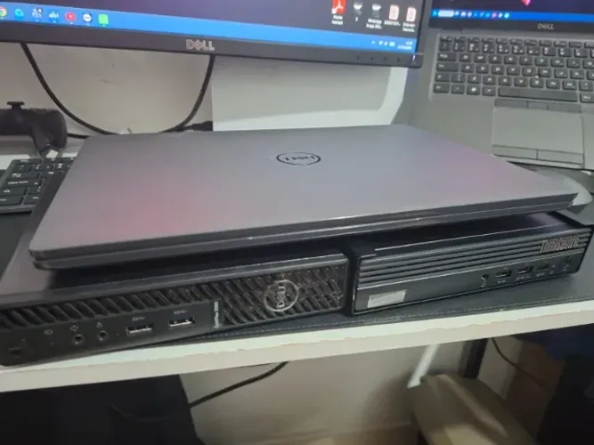 1 Notebook - 3410 I5 10ºG e 2 desktop - Optiplex 3080 I5 10ºG e ThinkCentre I5 13ºG