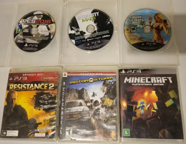 Kit com 6 Jogos PS3
