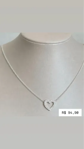 Opções de colar de prata 295