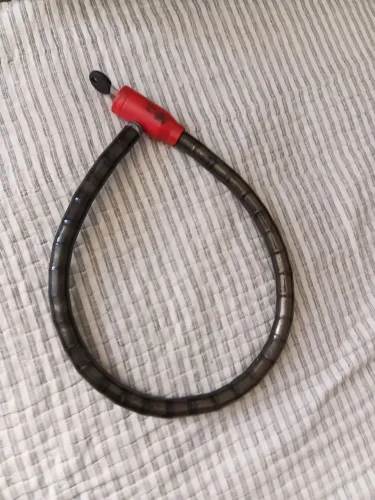 Cadeado/Trava para Moto/Bike , 80 cm, com Chave