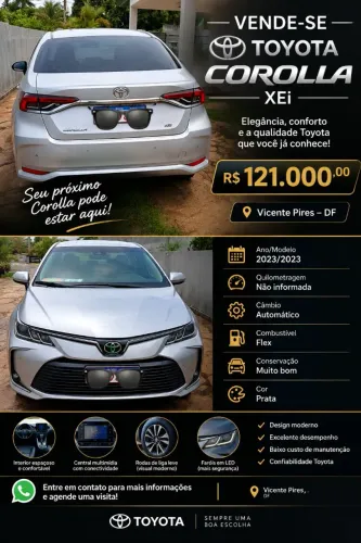 Toyota Corolla XEI 2.0 Flex 16V Aut. 2023