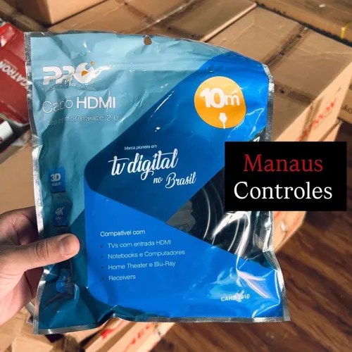 Cabo Hdmi 10 Metros 4K - Hdmi 2.0 com Ótima Resolução