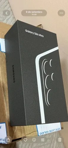 Vendo s26 ultra novo , lacrado, aberto só pra conferir e bater foto 256 gb , branco 