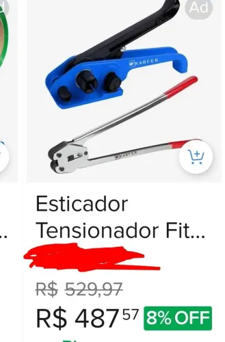 Selador mais esticador para fita de 13 mm