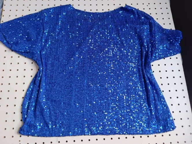 Blusinha mini miçangas brilhante tamanho G perfeita para o carnaval