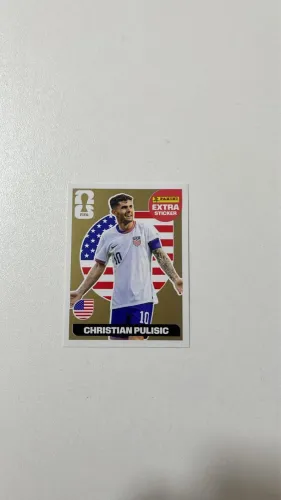 Figurinha extra legend Christian Pulisic ouro dourada 2026