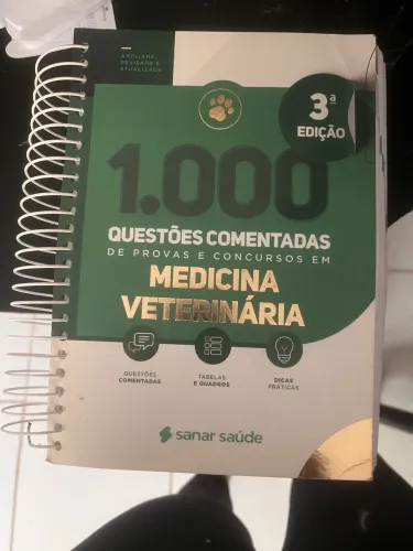 Livro 1.000 QUESTÕES COMENTADAS DE PROVAS E CONCURSOS EM MEDICINA VETERINÁRIA