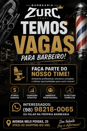 VAGAS PARA BARBEIRO