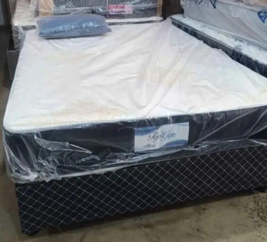 Cama Casal Colchão D-33 + base box Loja